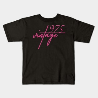 1975 Vintage. 45th Birthday Cool Gift Idea Kids T-Shirt